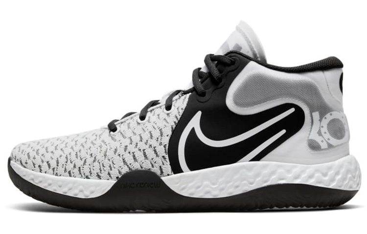 Nike KD Trey 5 VII VIII Mesh fabric Durant Simple and versatile Shock Absorbing, Anti-slip and Wear-resistant Middle Top Retro Basketball Shoes Men and Women Similar Black and Gray Foreign Version