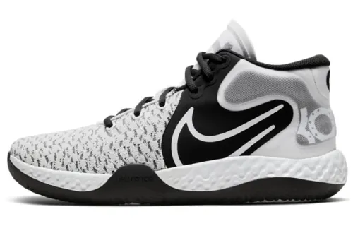 Nike KD Trey 5 VII VIII Mesh fabric Durant Simple and versatile Shock Absorbing, Anti-slip and Wear-resistant Middle Top Retro Basketball Shoes Men and Women Similar Black and Gray Foreign Version