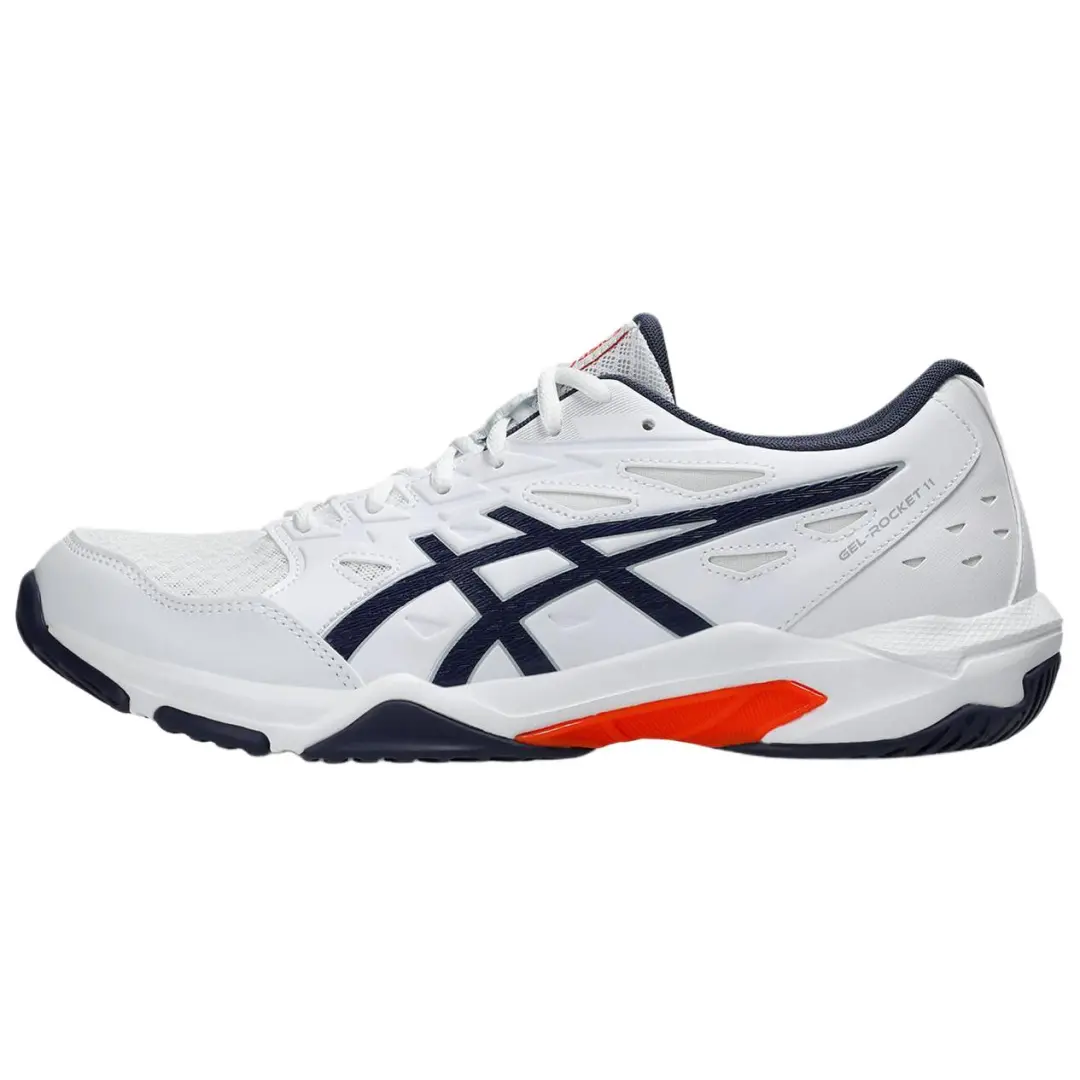 ASICS Gel Rocket 11 Abrasion Resistant Low top Training Shoes Unisex White