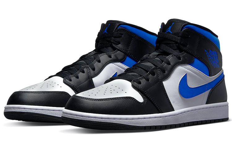 Jordan 1 Mid ‘White Black Racer Blue’