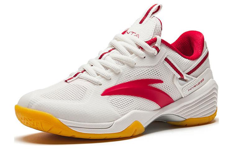 Anta Mesh Cushioning, Wear Resistant Low top Badminton Shoes Women’s White Red