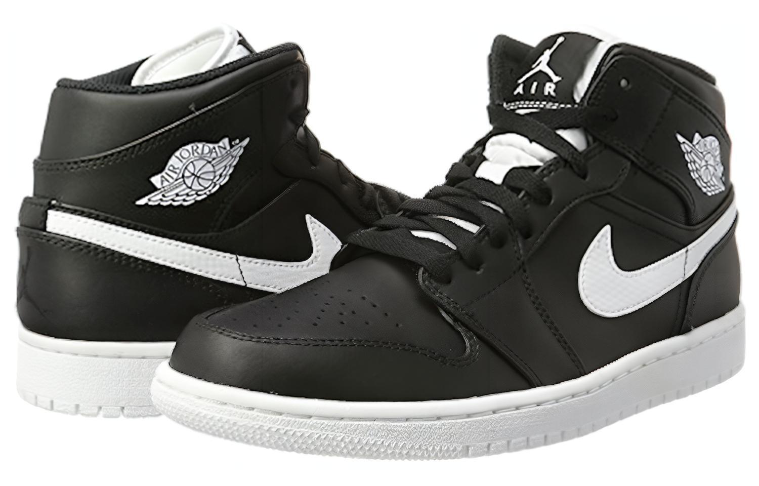 Jordan 1 Retro Mid Black White