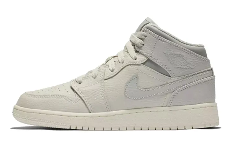 Jordan 1 Mid Light Bone/Wolf Grey