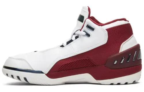 Nike Air Zoom Generation First Game James shock-absorbing wrap mid-top retro basketball shoes men's white and red