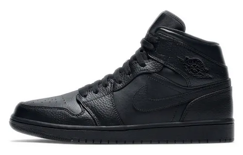 Air Jordan 1 Mid 'Triple Black' 2020