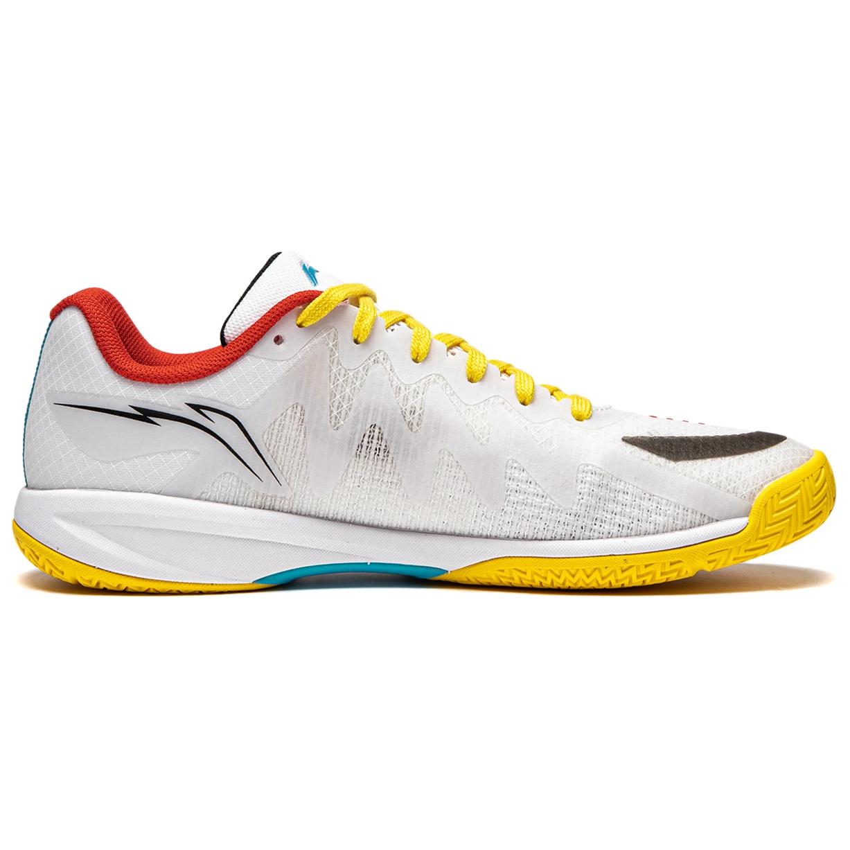 Li Ning Table Tennis Collection Abrasion Resistant Breathable Support Low top Table Tennis Shoes Unisex White Yellow
