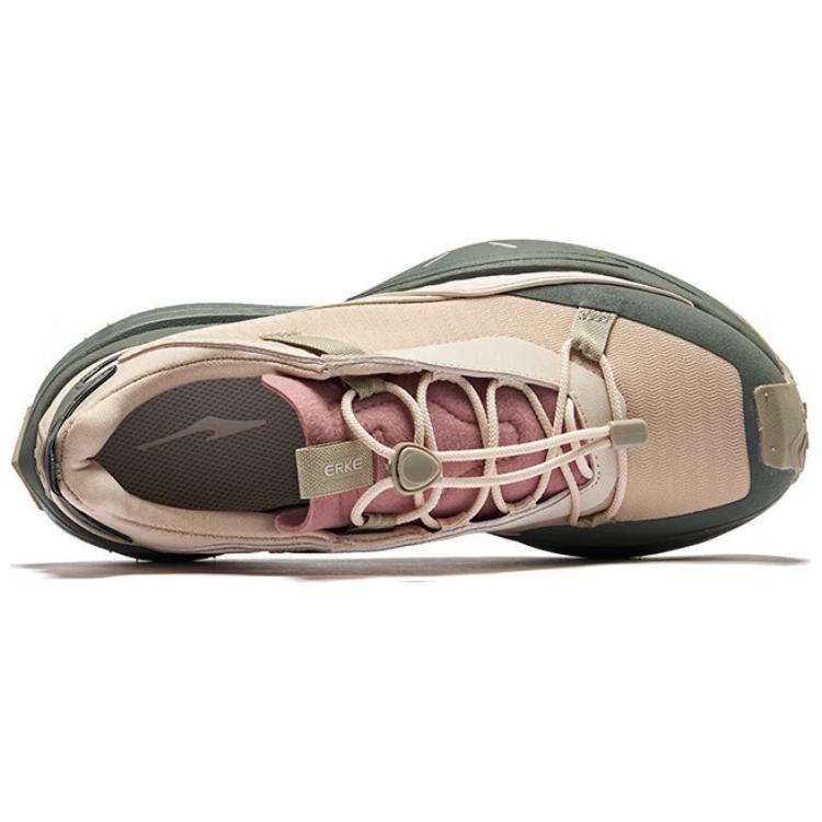 Erke Mountain View V2 Rebound Low top Hiking Shoes Women’s Birch Wood Eggnog Gray
