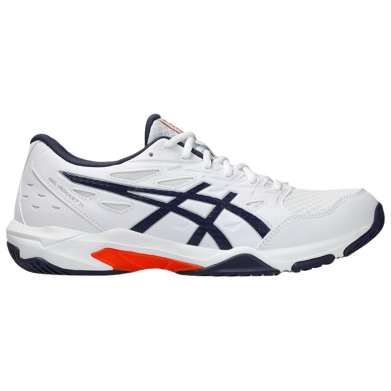 ASICS Gel Rocket 11 Abrasion Resistant Low top Training Shoes Unisex White