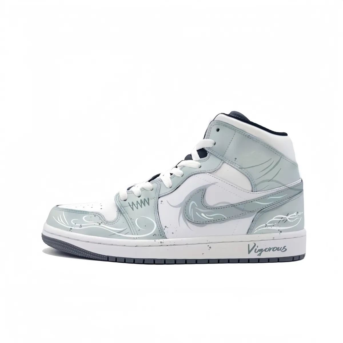 Jordan Air Jordan 1 Empty Mountain Mist, Dark Cyan Abrasion Resistant Abrasion Resistant Mid top