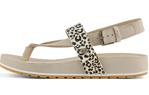 Timberland Malibu Waves Thong Sandal 'Leopard Nubuck' Women's