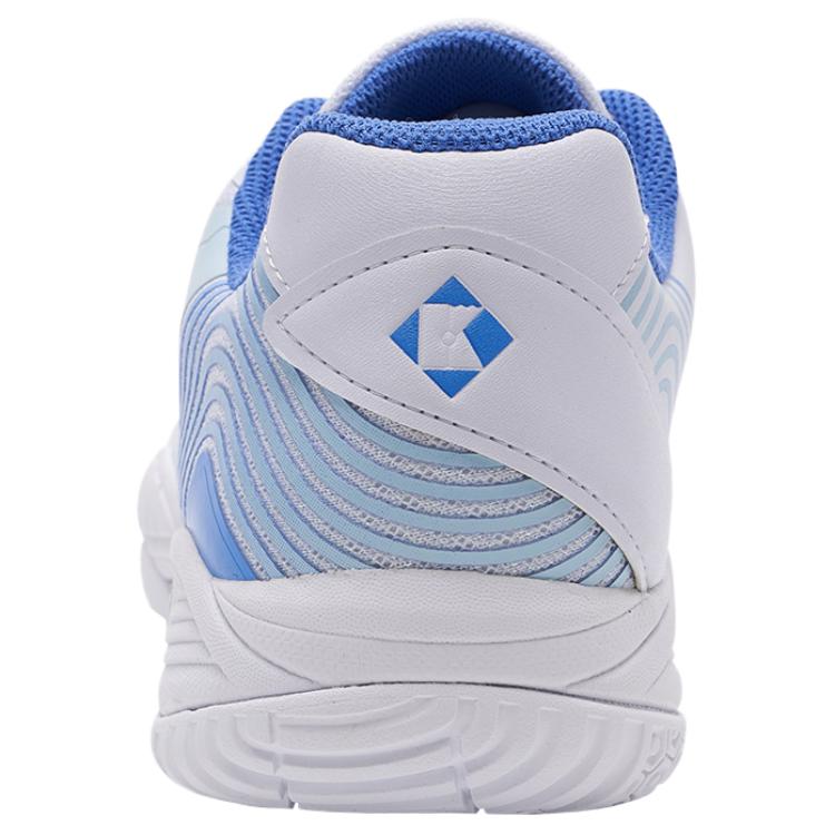 KUMPOO Mesh, Synthetic Leather Abrasion Resistant Breathable Low top Badminton Shoes Unisex White Blue