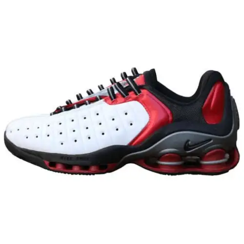 Nike Shox VC 2 Slip Resistant Abrasion Resistant Low top Basketball Shoes Men's White Black Red