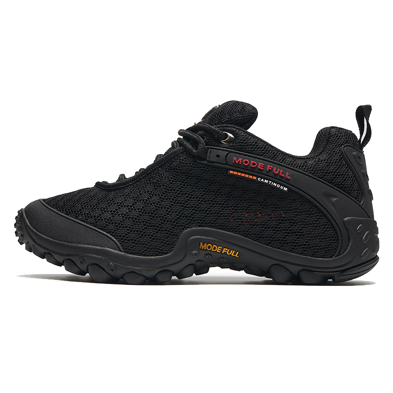 MODE FULL Cushioning Slip Resistant Abrasion Resistant Breathable Low top Mountaineering Shoes Men’s