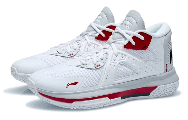 Li Ning Team Logos Emblem Textile, Synthetic Leather Cushioning Slip Resistant Abrasion Resistant Breathable Rebound
