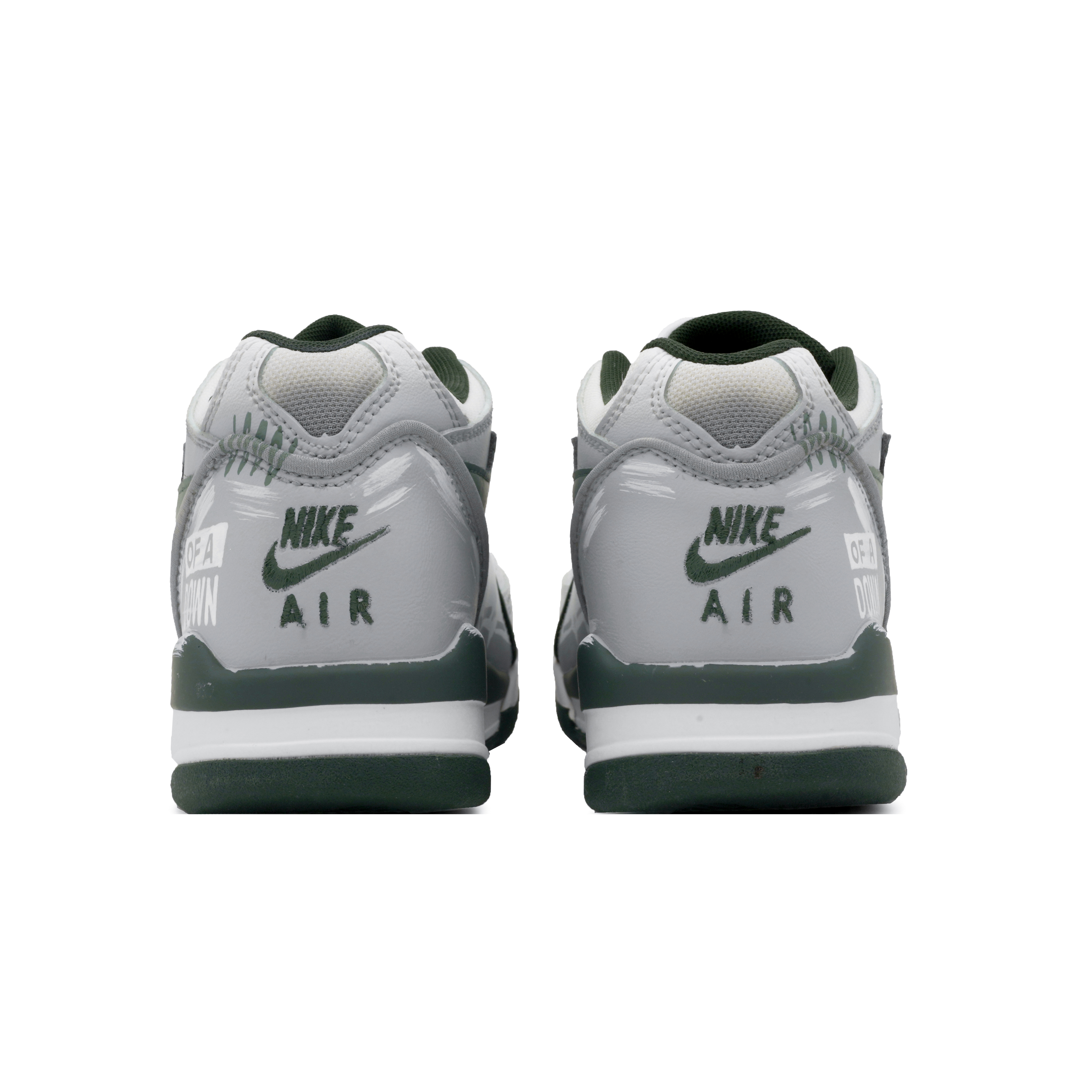 Nike Air Flight 89 Wild Oasis Abrasion Resistant Abrasion Resistant Low top Vintage Basketball Shoes Men’s White Green