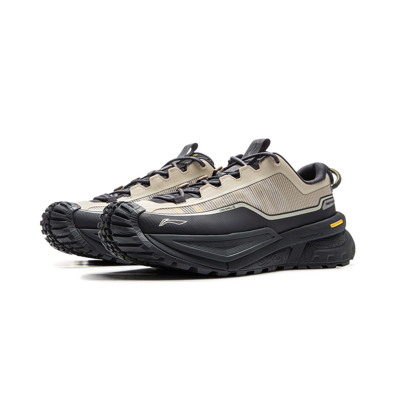 Li Ning Outdoor CF Tracing, Xingchuan Low top Hiking Shoes Unisex Black Gray
