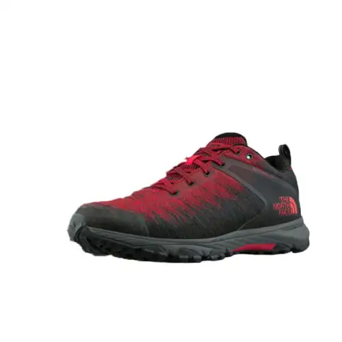 THE NORTH FACE Abrasion Resistant Waterproof And Breathable Low top Hiking Shoes Men's Red