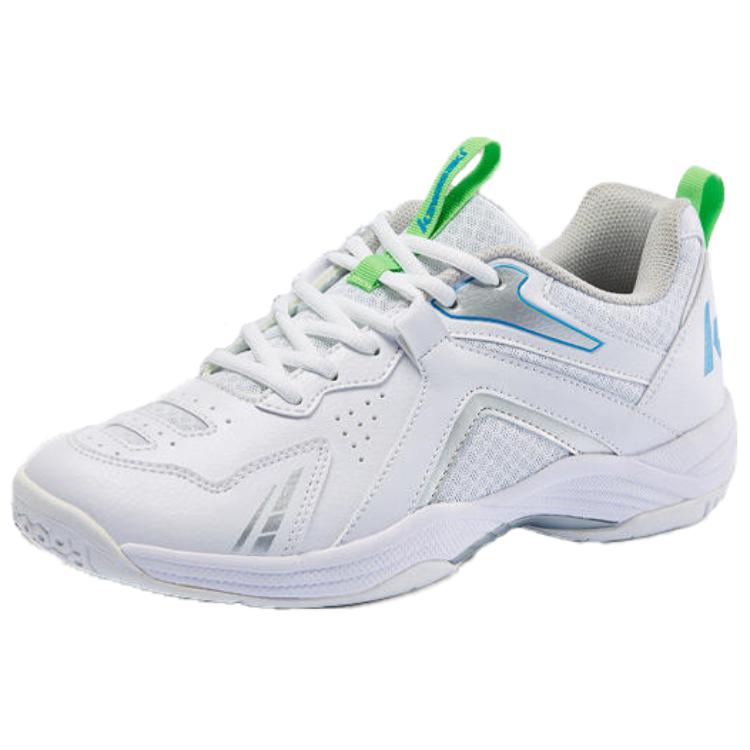 Kawasaki Cushioning Slip Resistant Low top Badminton Shoes Unisex White Gray