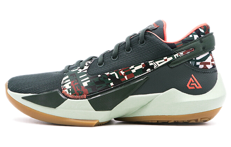 Мужские кроссовки Nike Nike Freak 2 (зеленыйоранжевый)