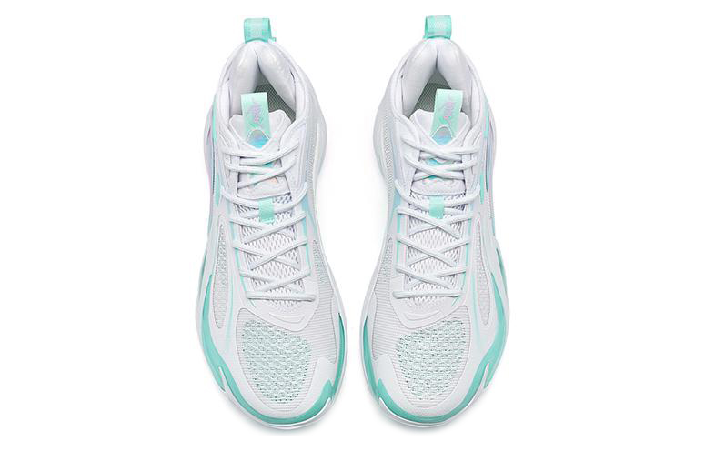 XTEP Battle 2 Comfortable Cushioning Slip Resistant Abrasion Resistant Low top Basketball Shoes Men’s White Blue Purple