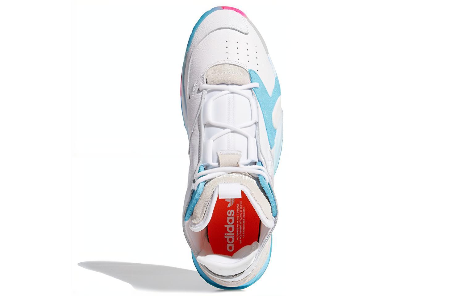 Унисекс кроссовки adidas originals Streetball (серо-голубые) — фото 4