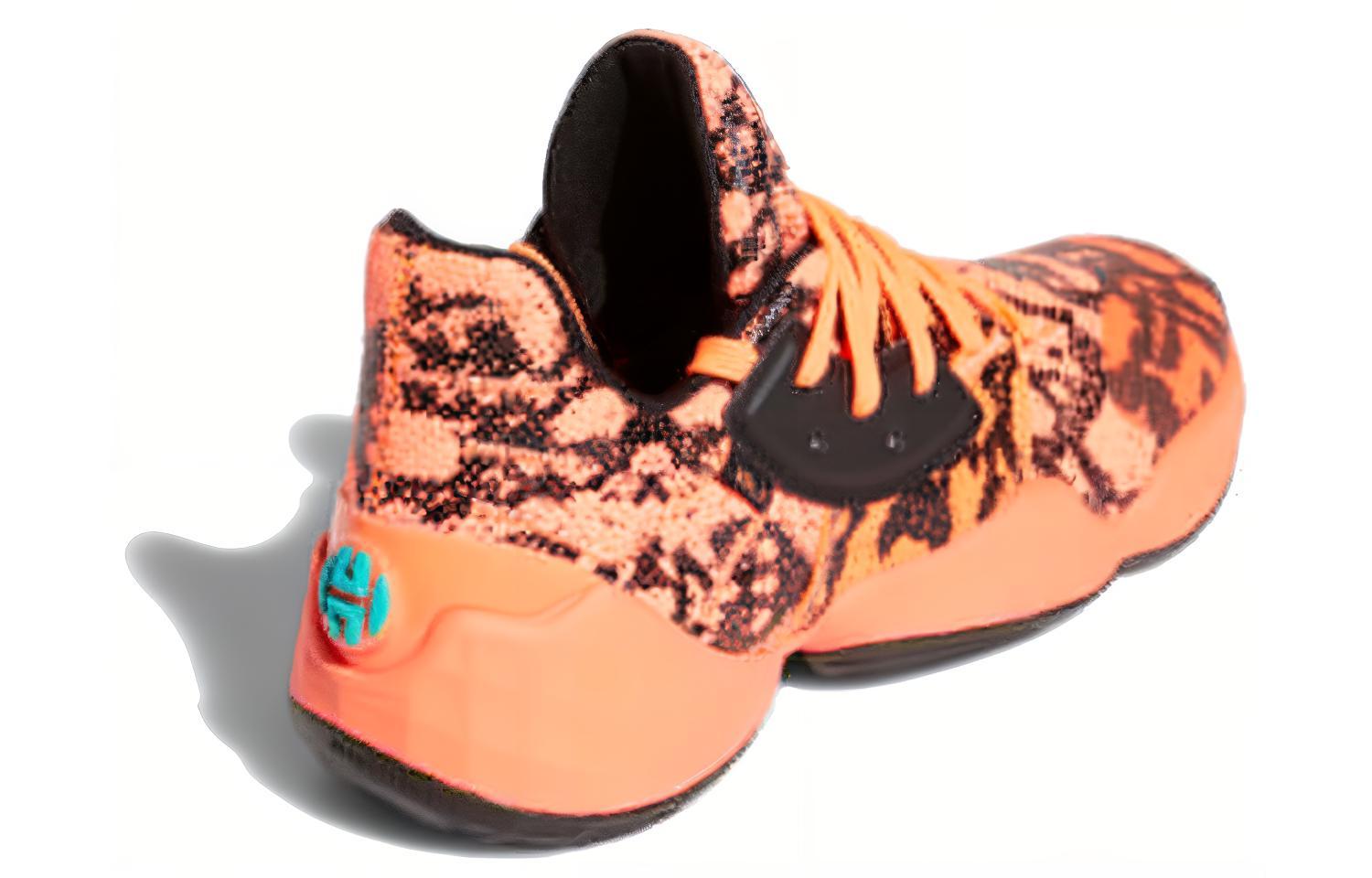 Мужские кроссовки adidas Harden Vol. 4 (оранжевый) — фото 4