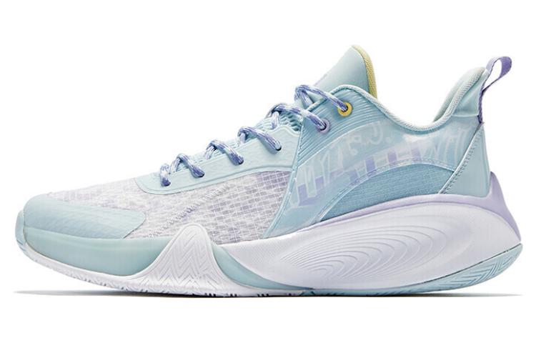 QIAODAN Dawn Elite Cushioning Slip Resistant Low top Basketball Shoes Men’s Blue Purple