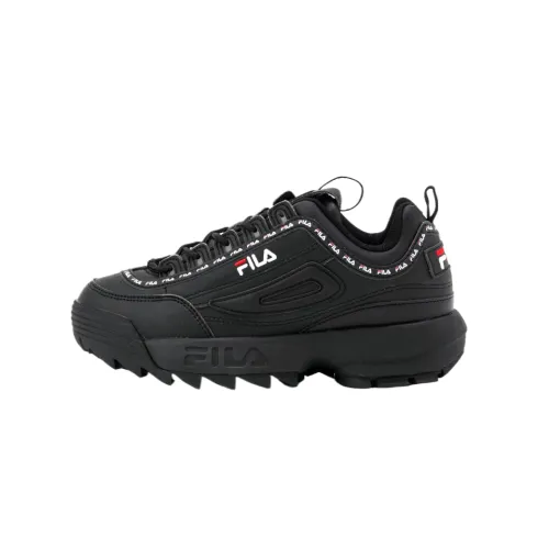 FILA Disruptor 2 Synthetic Leather Low top Training Shoes Unisex Black