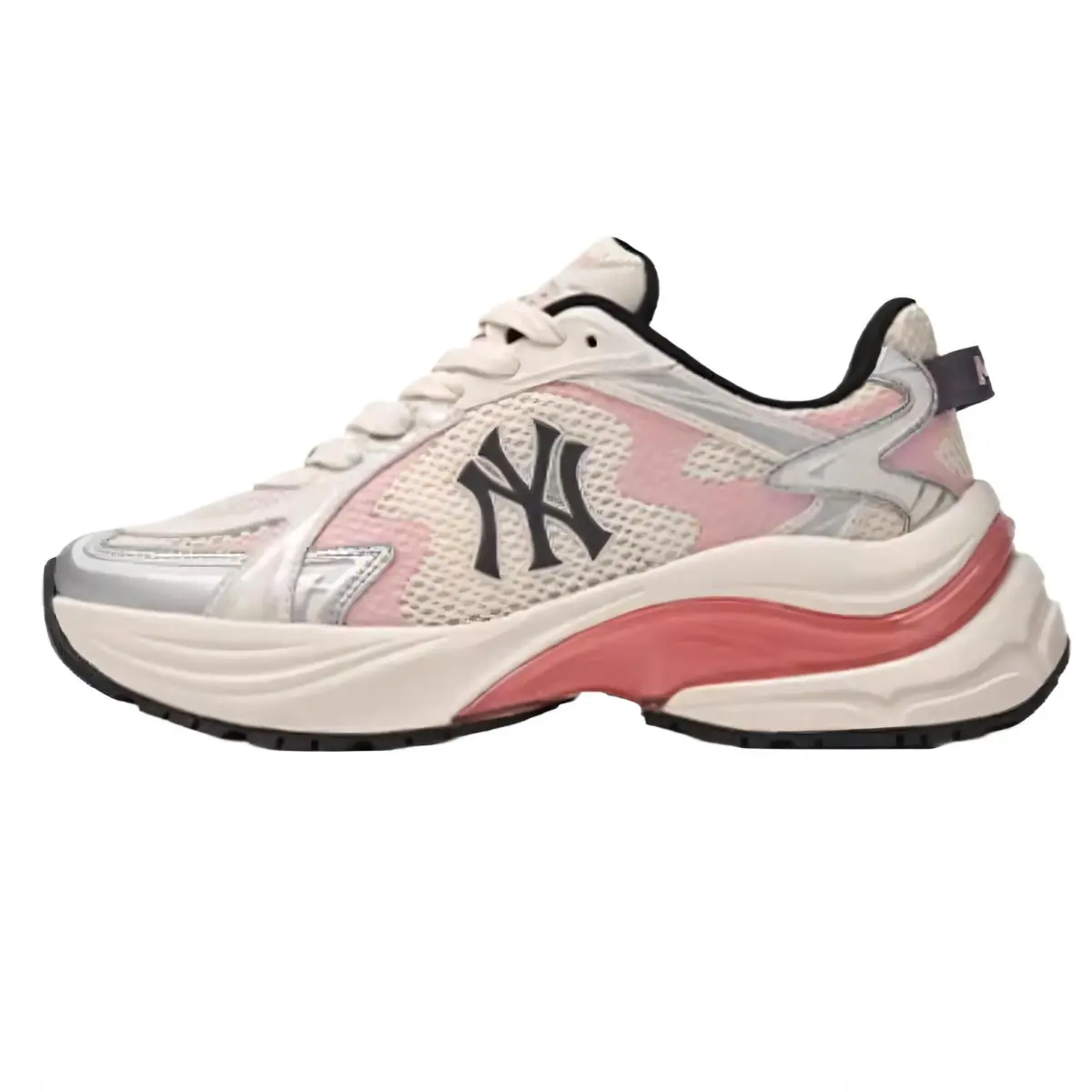 MLB Curve Runner Abrasion Resistant Lightweight Wear resistant And Lightweight Low top Chunky Sneakers Unisex Pink
