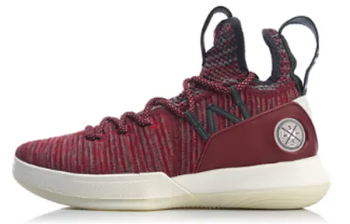 LiNing Li Ning Team Shang 6 Wade Series Anti-slip Lightweight Mid-top Basketball Shoes Men's Red and White