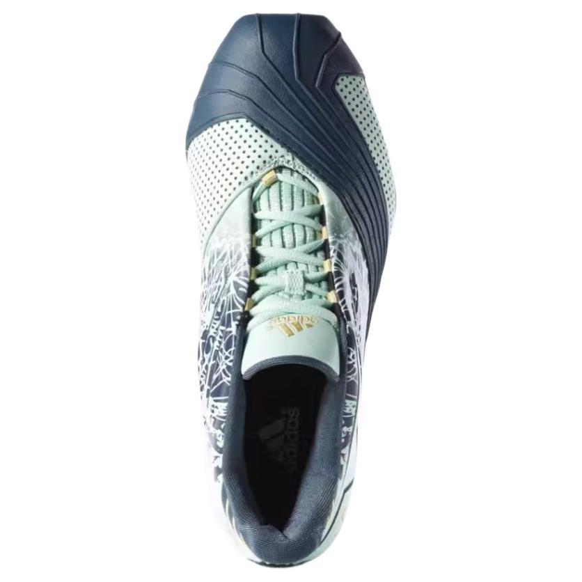Adidas T Mac 1 Slip Resistant Abrasion Resistant Mid top Basketball Shoes Men’s Graphite Green