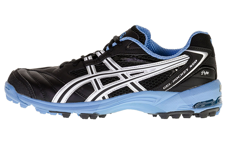 ASICS Gel Hockey Training Shoes Unisex Low Top Black/Blue
