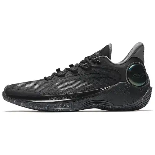 Anta Slip Resistant Abrasion Resistant Mid top Basketball Shoes Men's Black