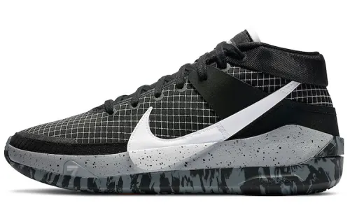 Nike KD 13 Oreo shock-absorbing, anti-slip and wear-resistant, middle-top Air Zoom practical basketball shoes, men's black and gray