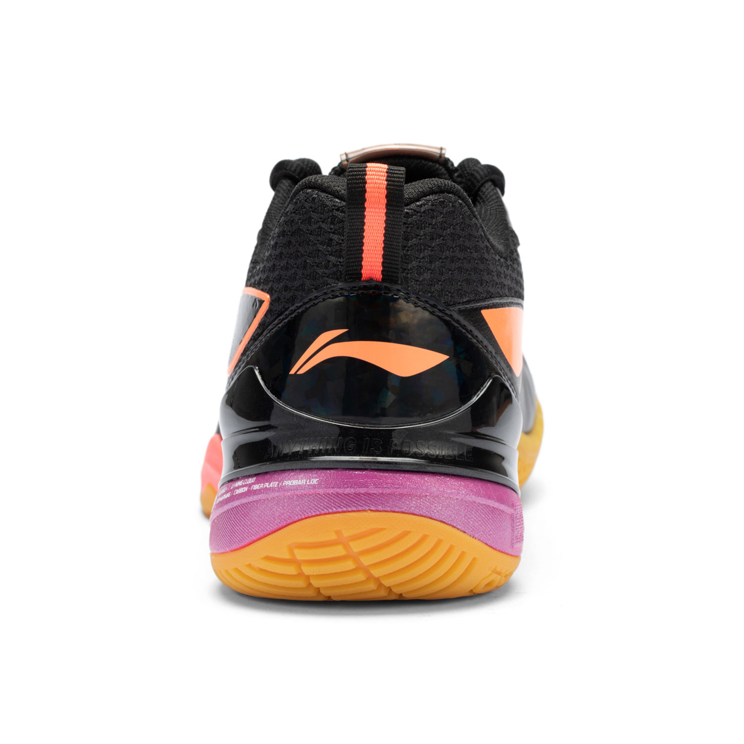 Li Ning Blade II PRO Cushioning Abrasion Resistant Low top Badminton Shoes Unisex Black