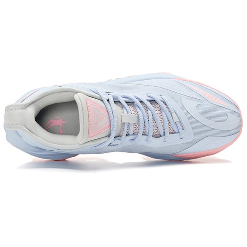 QIAODAN Cushioning, Wear Resistant Low top Basketball Shoes Men’s Yi Purple Soft Pink