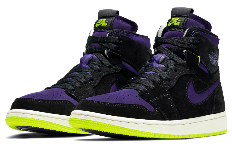 Jordan 1 High Zoom Air Cmft Black Court Purple Lemon Venom Women’s
