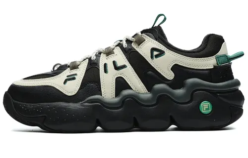 FILA Low top Vintage Basketball Shoes Men's Black Oat