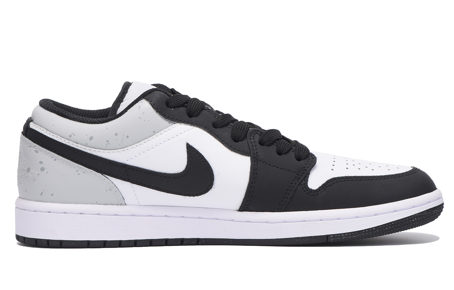 Jordan Air Jordan 1 Slip Resistant Low top Vintage Basketball Shoes Men’s Black Gray