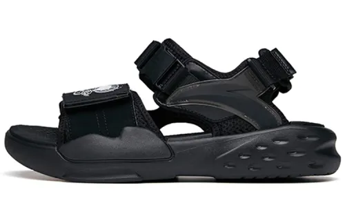 ANTA X Snoopy BaDao Sandals 'Black'
