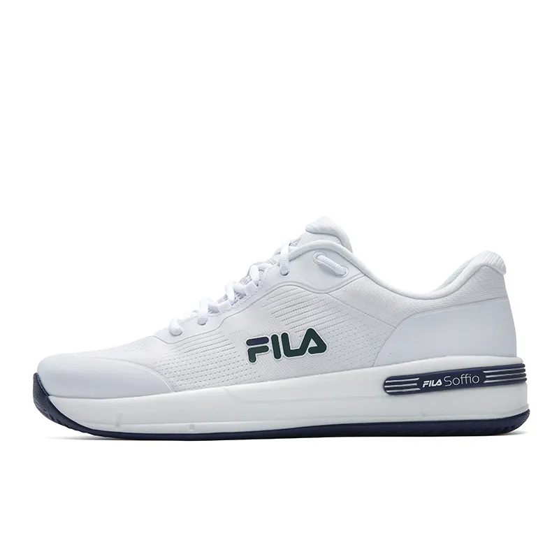 FILA Cushioning Abrasion Resistant Breathable Coverage Lightweight Low top Tennis Shoes Men's White