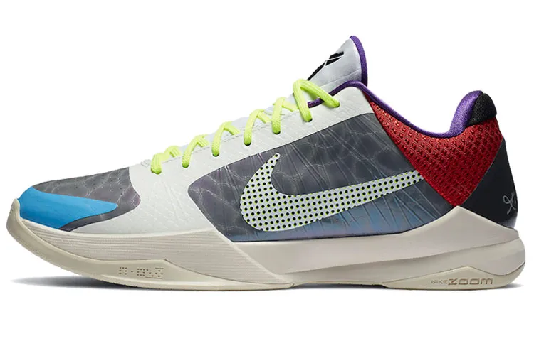 Nike Zoom Kobe 5 Low top Performance Basketball Shoes Unisex White Gray Green