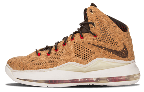 Мужские кроссовки Nike Nike Lebron 10 EXT Cork (коричневые)