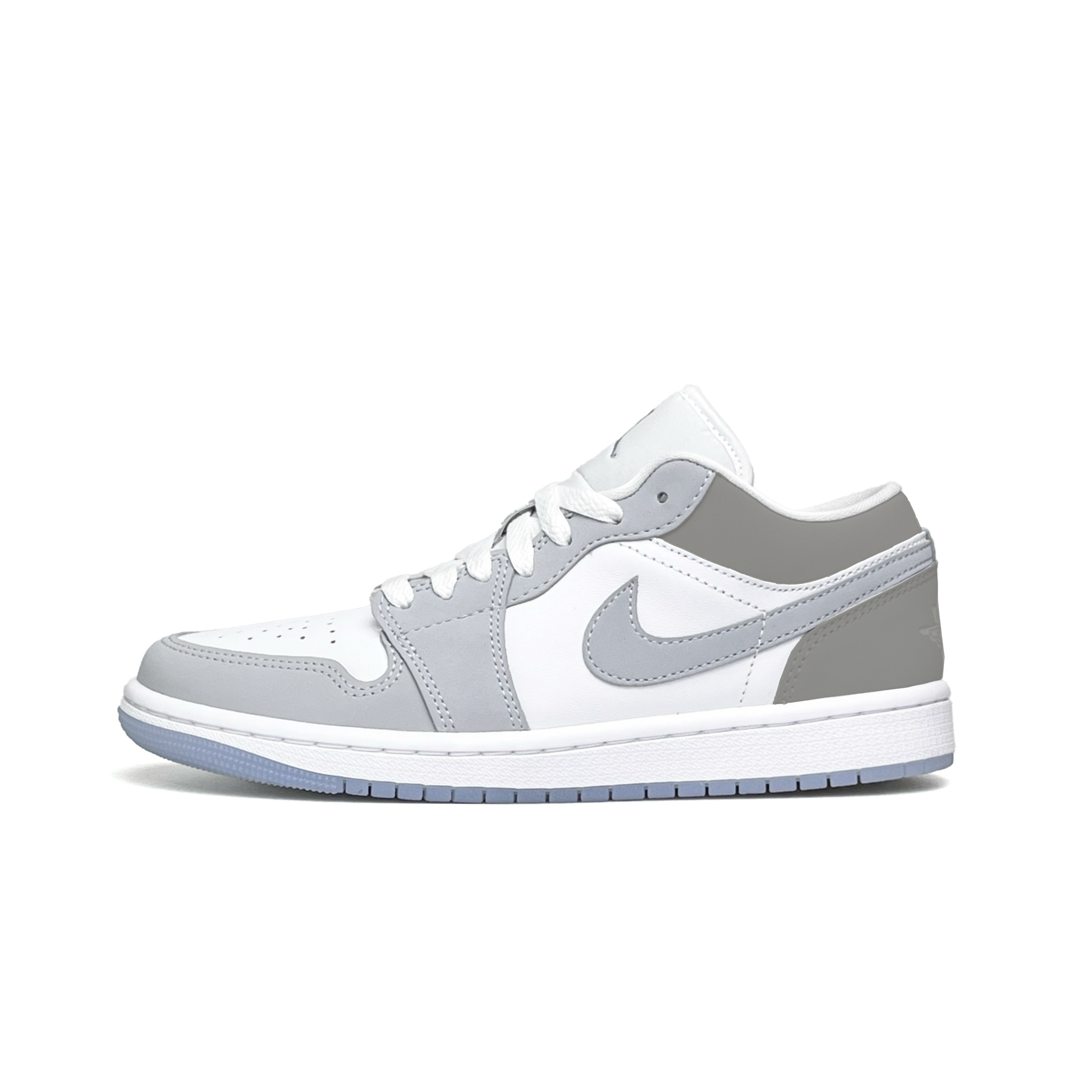 Jordan Air Jordan 1 Slip Resistant Abrasion Resistant Low top Vintage Basketball Shoes Women’s White