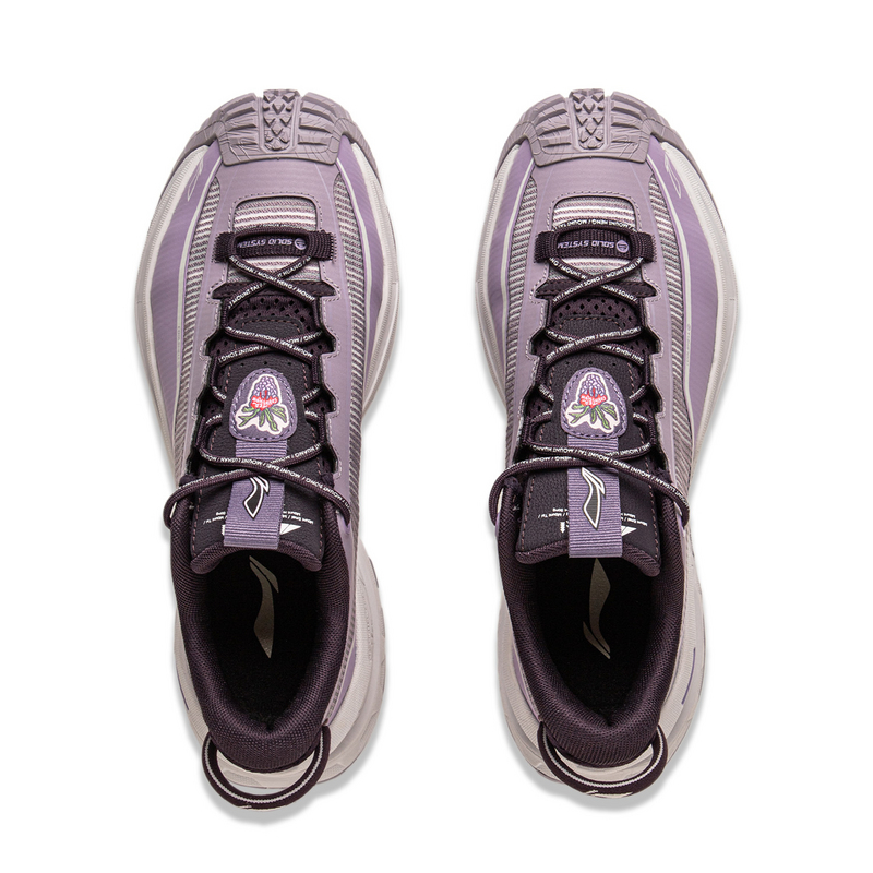 Li Ning Outdoor CF Tracing Low top Outdoor Hiking Shoes Unisex Purple