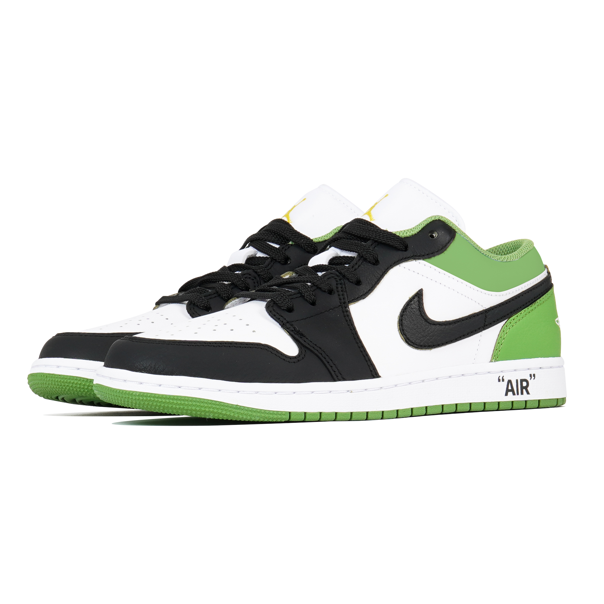 Jordan Air Jordan 1 Vintage Basketball Shoes Men’s Low Top White/Green/Black