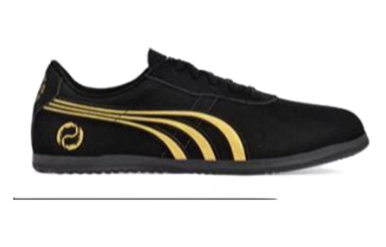 DO WIN Cushioning Abrasion Resistant Cushioning, Wear Resistant Low top Training Shoes Unisex Black Gold