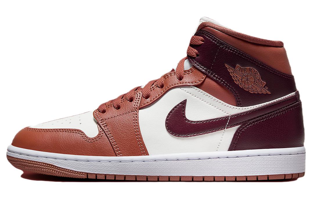 Jordan 1 Mid ‘Dusty Peach Night Maroon’ Women’s