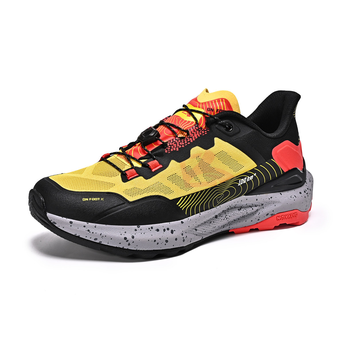 TUTU Slip Resistant And Abrasion Resistant Coverage Low top Hiking Shoes Men’s Bright Yellow
