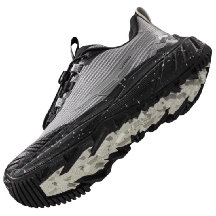 Li Ning Outdoor CF Tracing Slip Resistant And Abrasion Resistant Coverage Low top Hiking Shoes Women’s Gray Black
